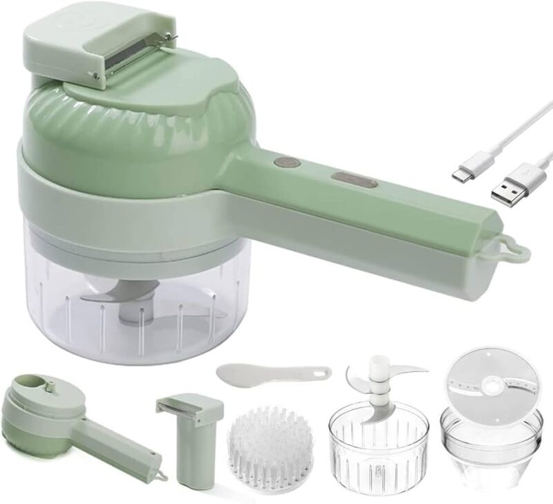 4 in 1 Portable Electric Vegetable Cutter - Image 2