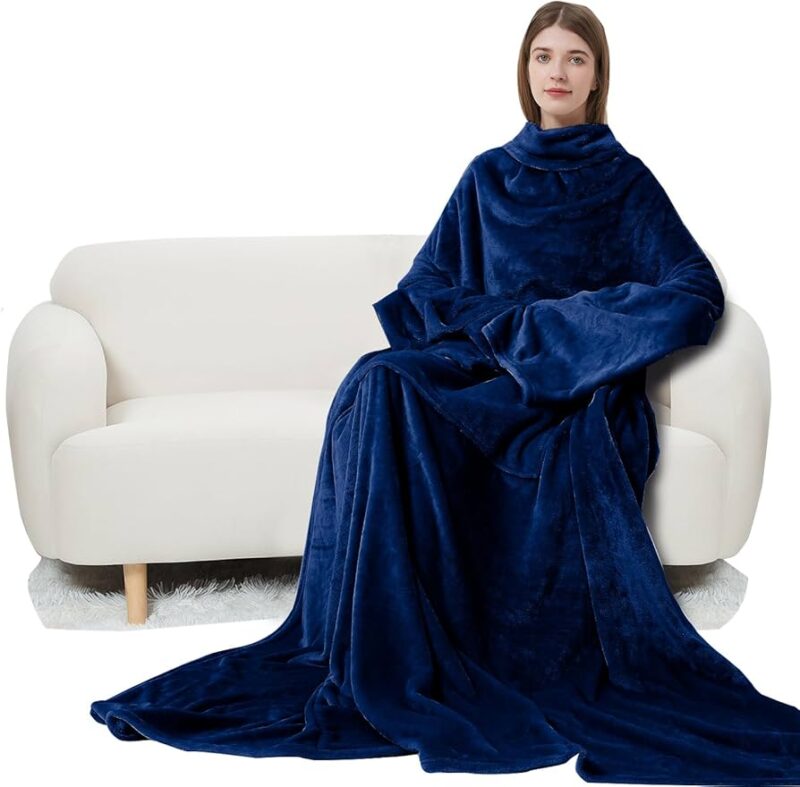 Oversize Premium Snuggie fleece blanket - Image 4