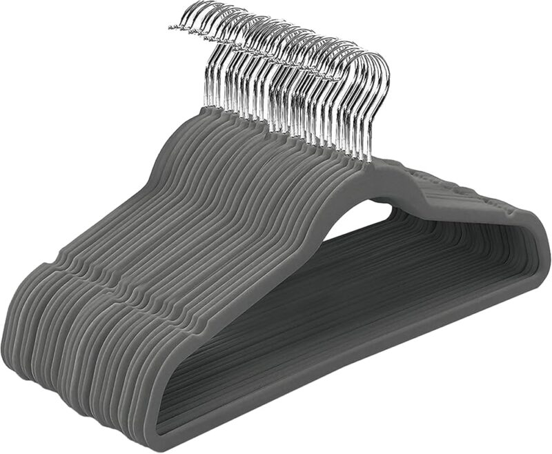 10 PCS Velvet Hangers Non-Slip - Image 3