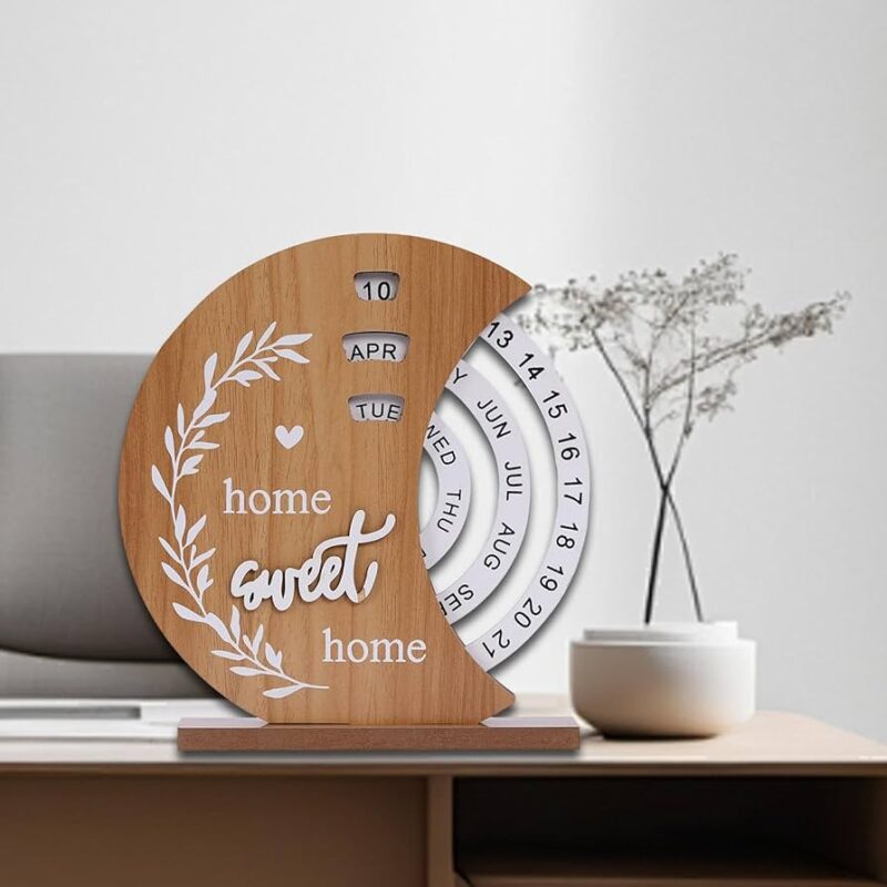Wooden Creative Perpetual Calendar - Image 2