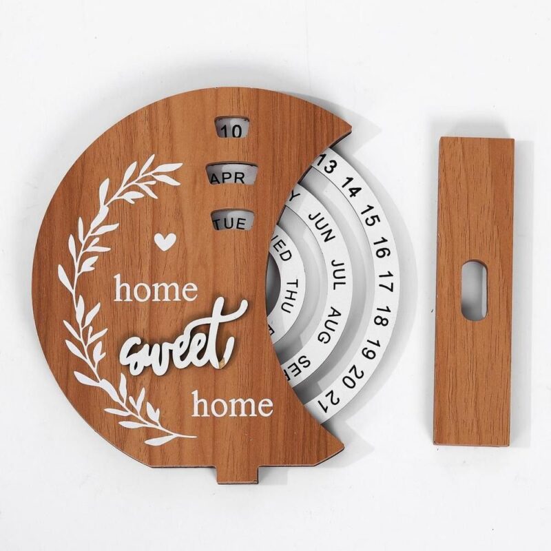 Wooden Creative Perpetual Calendar - Image 4