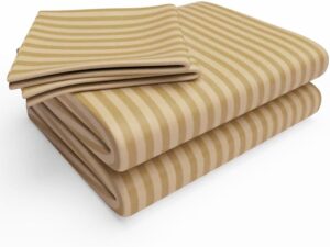 Stripped Cotton Bedsheets set